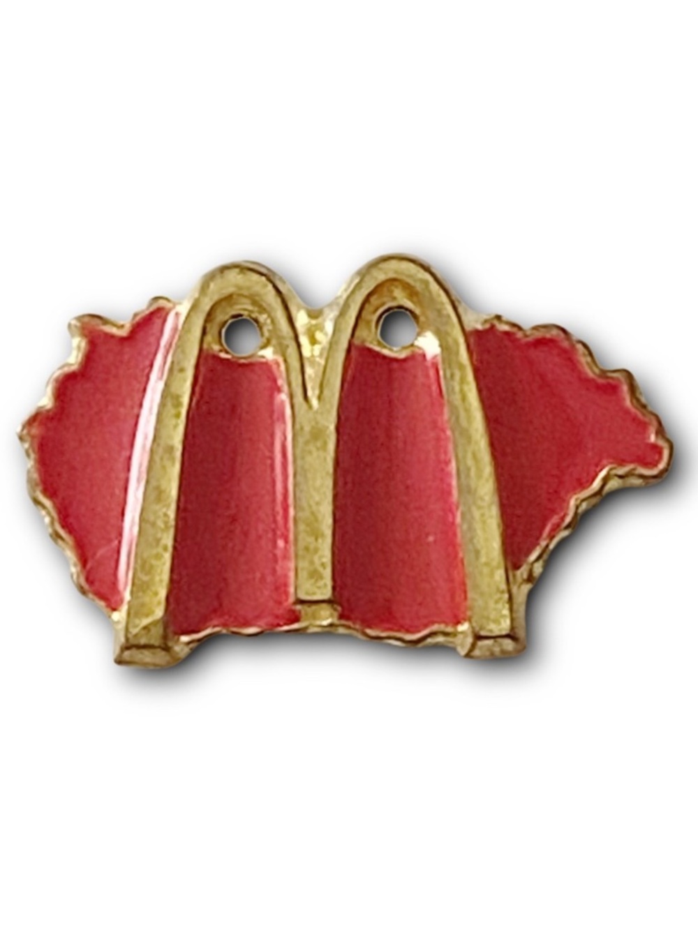 McDonald’s Pin Hungary Red Country Map 1990s Golden Arches Metal Lapel Pin